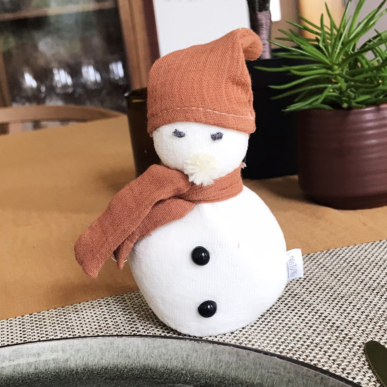 In dienst nemen verkiezing Specimen Popje sneeuwman met muts 12cm – Vis Ta Vie Bébé